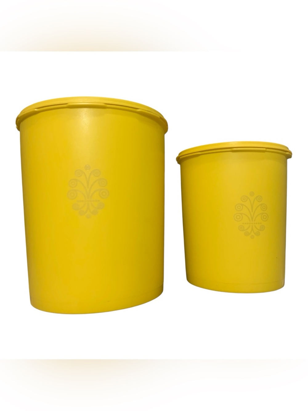 Vintage Yellow Tupperware Canisters
